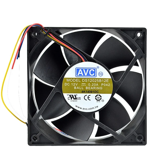 Ventilateur PC AVC DS09225R12HP024 92x92x25mm DC 12V 4-Pin Fil 15cm