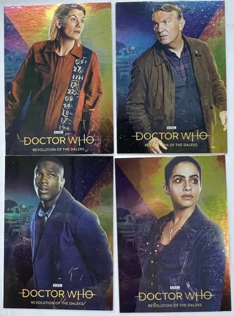 Doctor Who Seasons 11 & 12 Revolution of the Daleks 4 Cards Set ROTD1 to ROTD4