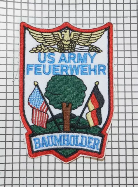 Ärmelabzeichen Patch Feuerwehr US-Army Baumholder