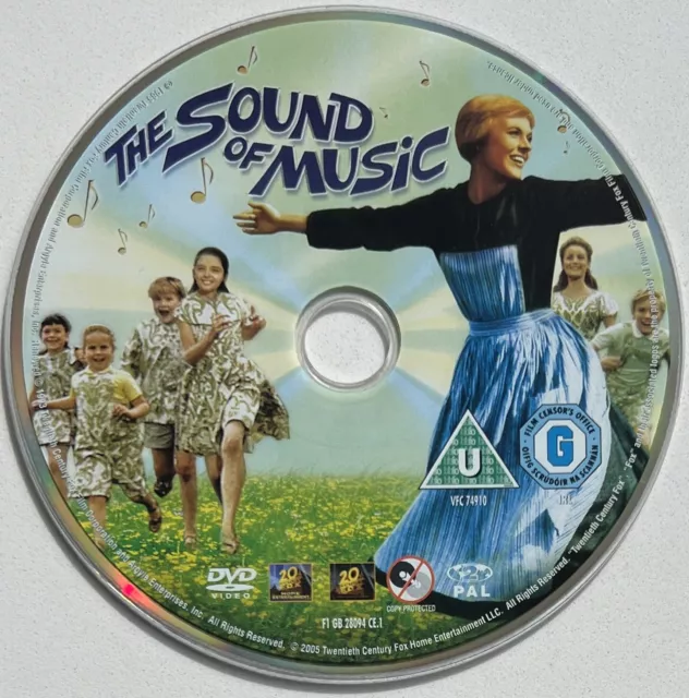 The Sound of Music - DVD Disc Only In A Clear Sleeve - Free Postage