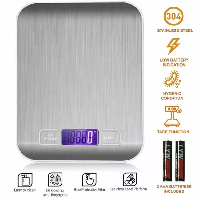 5kg Digital Kitchen Scales LCD Food Weight Postal Scale Electronic Balance 2