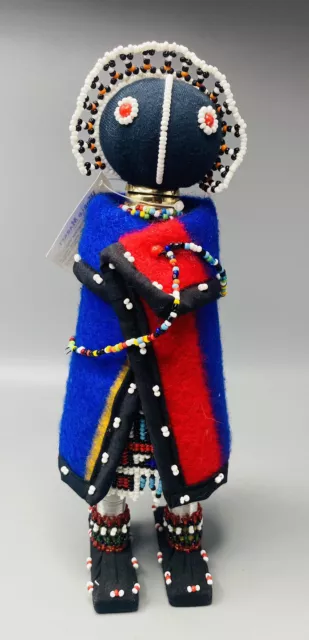 Ndebele Tribe"Initiation"Doll! Tags/ 10” Handmade South African