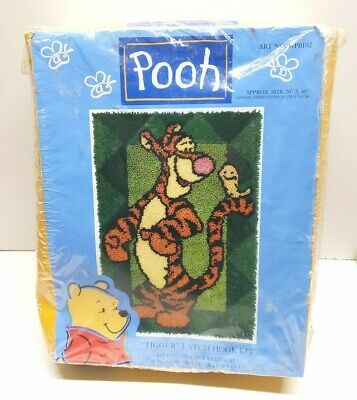Winnie Pooh Tigger Kit de gancho de cierre NUEVO caja abierta 20 X 30 Vintage