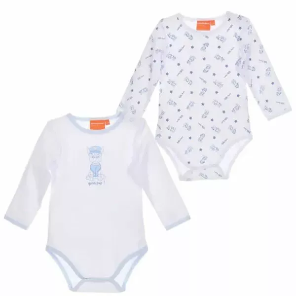 Lot De 2 Bodies Bébé Pat Patrouille - 100% Coton - 6 mois