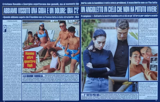 Italian Clipping Ritaglio 2022 CRISTIANO RONALDO abbiamo vissuto una  2 PAGINE