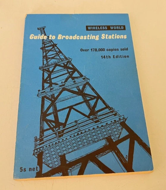 1964 Wireless World Guide To Broadcasting Stations 14th edition Book 128 pages