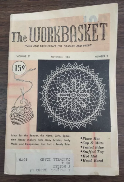 De colección The Workbasket Volume 21 de noviembre de 1955 Número 2