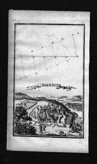 1660 - Babocsa Somogy Ungarn Hungary Kupferstich engraving Birckenstein