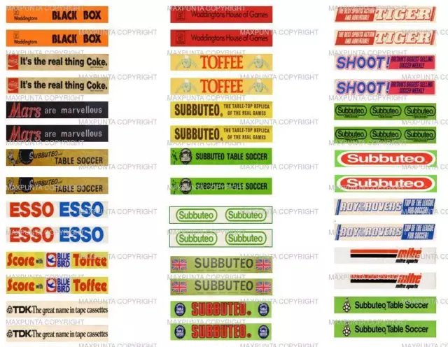 SUBBUTEO 42  OLD ADVERTISING STICKERS for GRANDSTAND and TERRACE