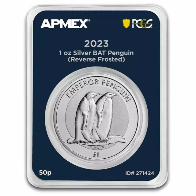 2023 British Antarctic Territory 1 oz Ag Penguin - MDP® + PCGS FirstStrike®