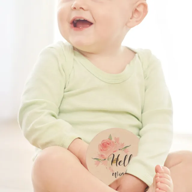 6 pz foto neonato targhetta con nome del bambino carte pietra miliare bambino