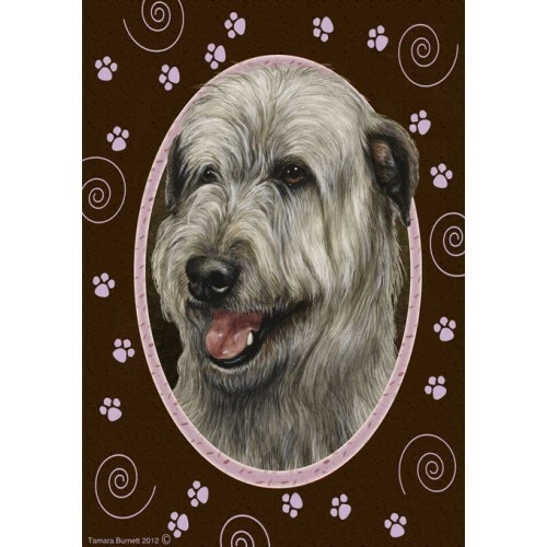 Paws Garden Flag - Grey Irish Wolfhound 173291