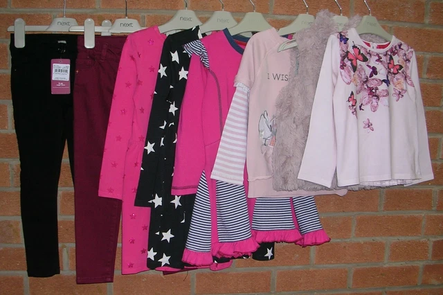 NEXT BAKER LILLY & SID etc Girls Bundle Tops Jeans Leggings Dress Age 4-5 110cm