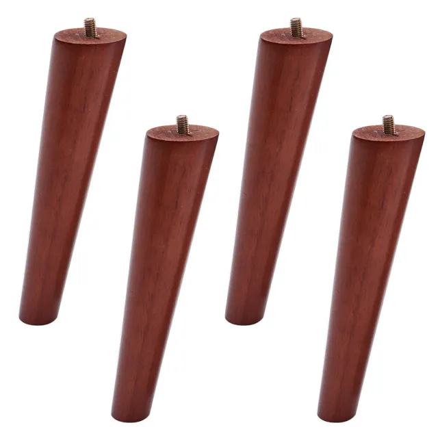 4x Wooden Angled Tapered Furniture Legs Feet For Sofa Stool Chair Chest 4 Colors