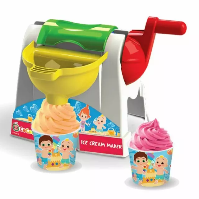 Cocomelon Eismaschine Spielzeugset inkl. 2 Pappbecher Kinder Kinder Neu