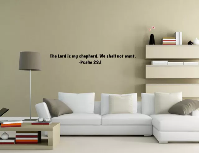 The lord is my shepherd psalm 23:1 Wall Stickers Wall Art Quote Decals UK PQ256