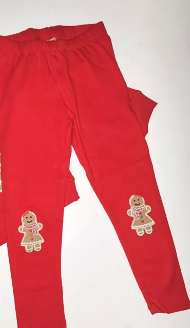 Gymboree Girls 10 Gingerbread House Red Leggings NWT 2022 Holiday