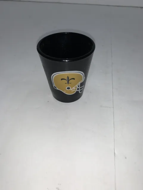 New Orleans Saints 2 1/4” Black Shot Glass