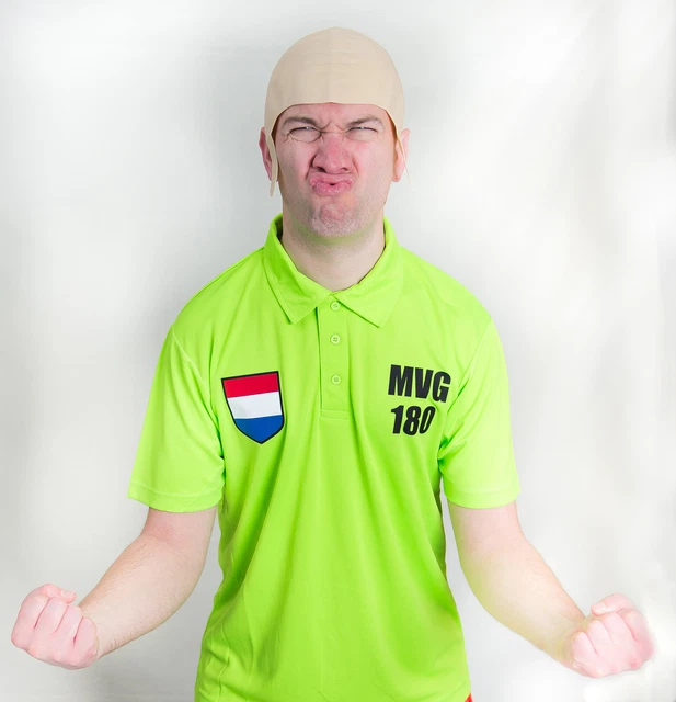 MICHAEL VAN GERWEN Funny Darts Fancy Dress Costume Bald Swim Hat and