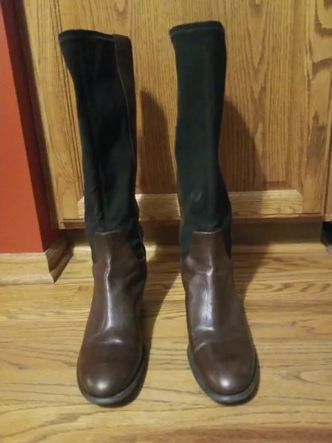 Nine west Womens Brown Leather Knee High Boots Size 10M