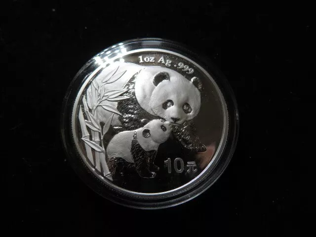 China, PRC, Silver Proof 10 Yuan Panda 2004, Encapsulated