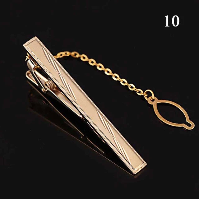 Clip Cravatta Colore 10 Clip Corto Clip Fibbia Uomo Gioielli Classici Business