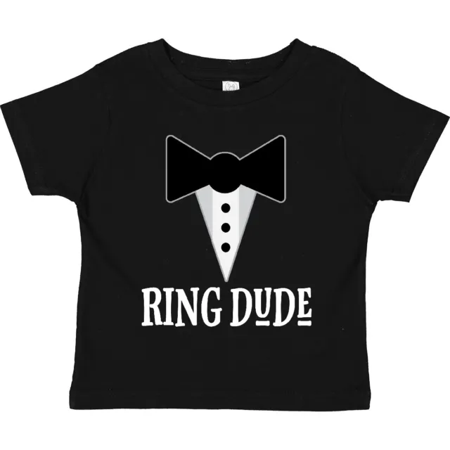 Inktastic Ring Dude Ringbearer Mock Tuxedo Wedding Toddler T-Shirt Bridal Bow