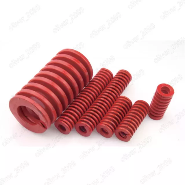 OD 18mm-50mm ID 4mm-25mm Medium Load (TM) Red Compression Mould Die Springs 2