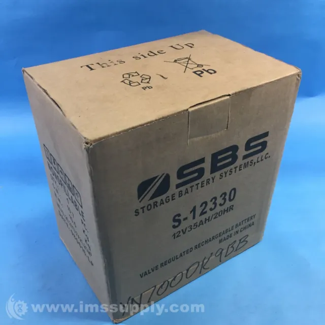 SBS S-12330 Replacement Sealed Lead Acid Battery 12V  FNFP