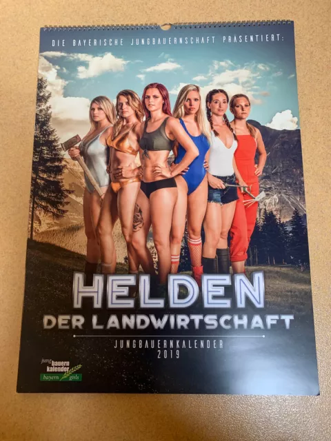 Jungbauern-Kalender 2019, Bayern Girls Edition, wie neu