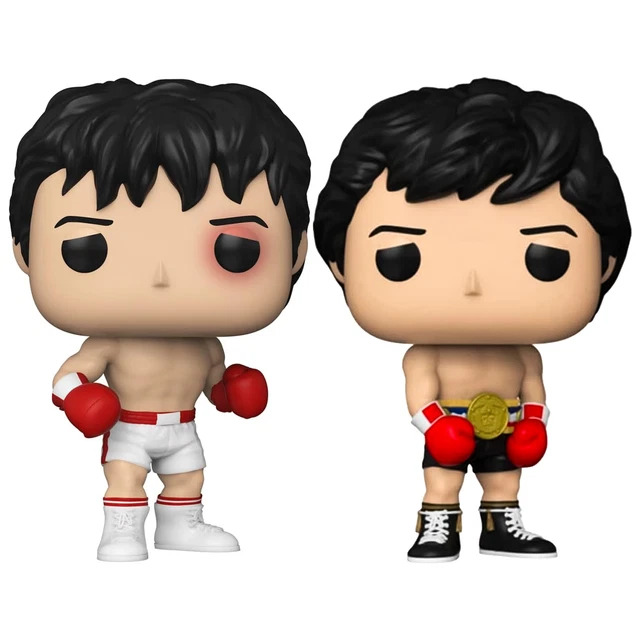 Funko Pop Lotto Pacchetto Di 2 Rocky - Balboa, Balboa con Dorato Cintura