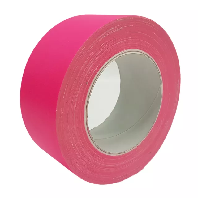 4er Set Neon Gaffa Tape 50mm x 25m  Gewebeband Klebeband UV-aktiv farbig 3