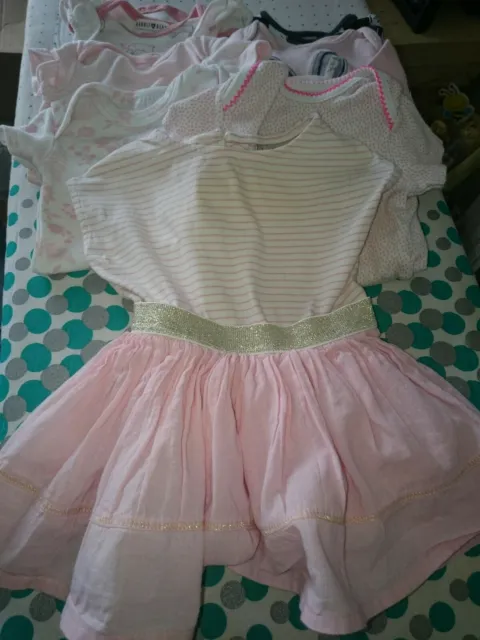 baby girl clothes 3-6 months bundle, 7 pieces, Next, Laura Ashley, Rabbit Bear