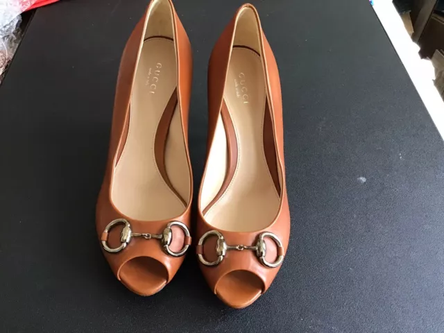 gucci women shoes size 8  Color : Cinnamon Brown