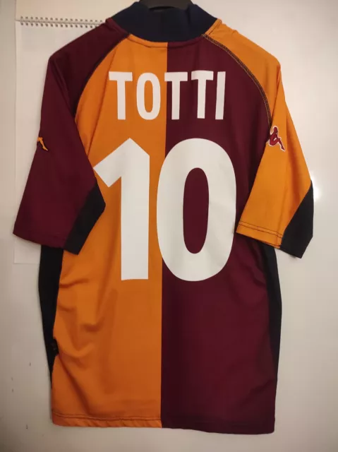 Maglia calcio originale Kappa As Roma Francesco Totti Champions League 2001-2002
