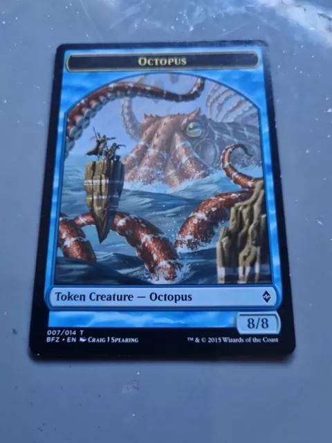 Mtg Magic The Gathering Card Mint Token Creature Octopus