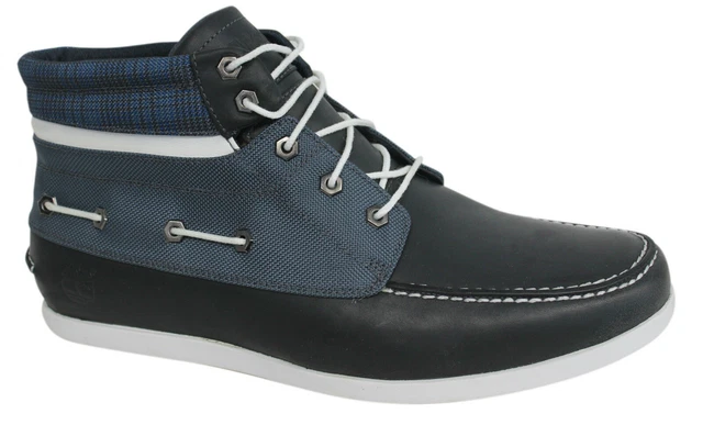 TIMBERLAND NEWMARKET 5 Eye Lace Up 2 Tone Mens Chukka Boat Shoes