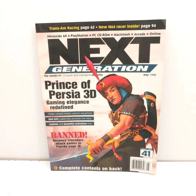 NEXT GENERATION VIDEO Game Magazine May 1998 #41 Prince of Persia 3D ...