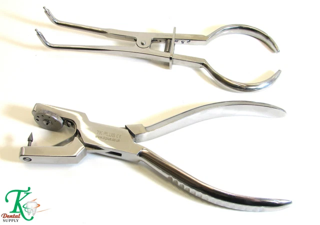Kit De 7 Pinces Orthodontiques Pour Laboratoire - Acier Inoxydable, Idéal Pour Le Bending Des Arcs