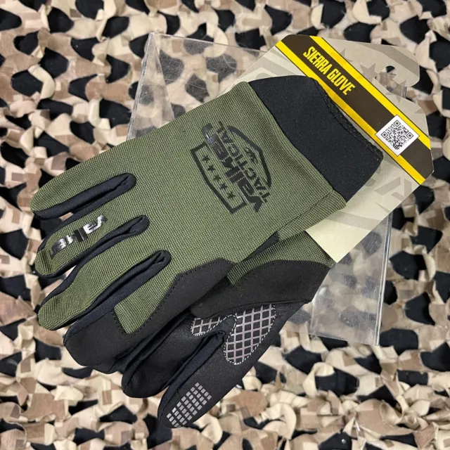 New Valken V-Tac Sierra II Paintball Gloves - Olive - Large