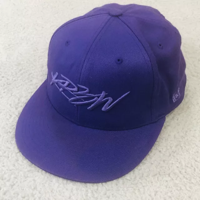 KR3W Krew Skateboarding Purple Baseball Cap Mens 7 1/4-7 5/8 Flex Hat 210 Fitted