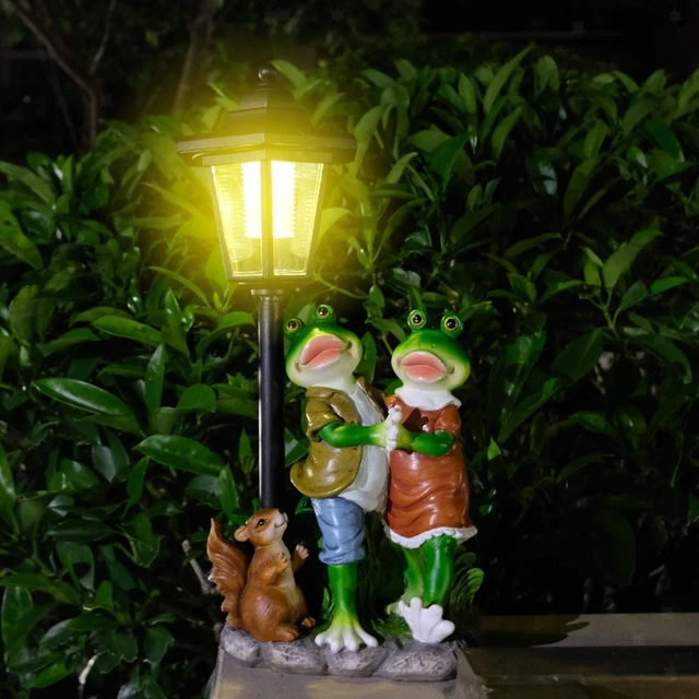 Statua da giardino con luce – 21 x 15 x 30,5 cm | IT