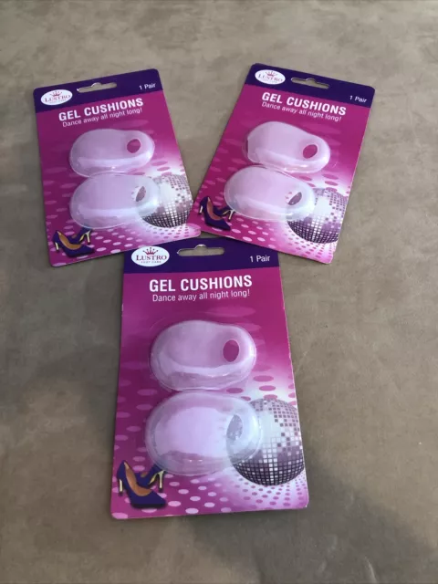 3 Packs of Gel Heel Cushions - Extra Comfort - Dance the Night Away