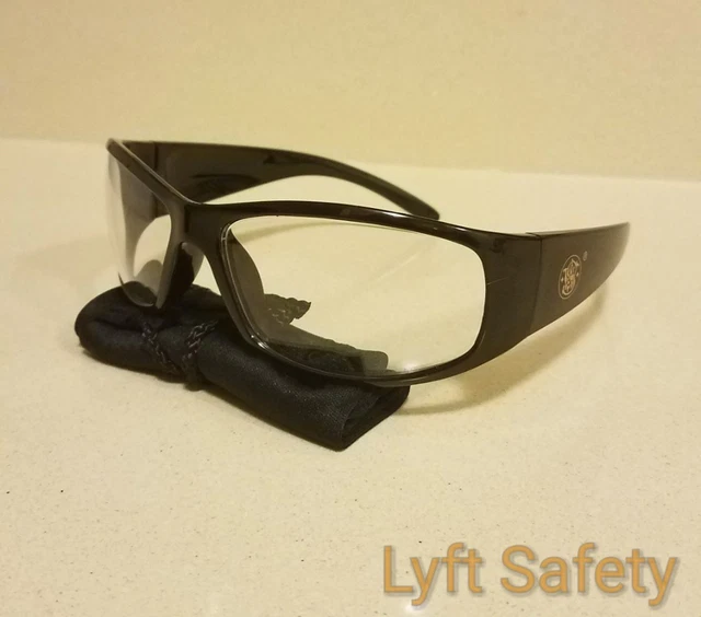 Smith & Wesson Elite Black Clear Anti-Fog Safety Glasses Eye Protection 21302 2