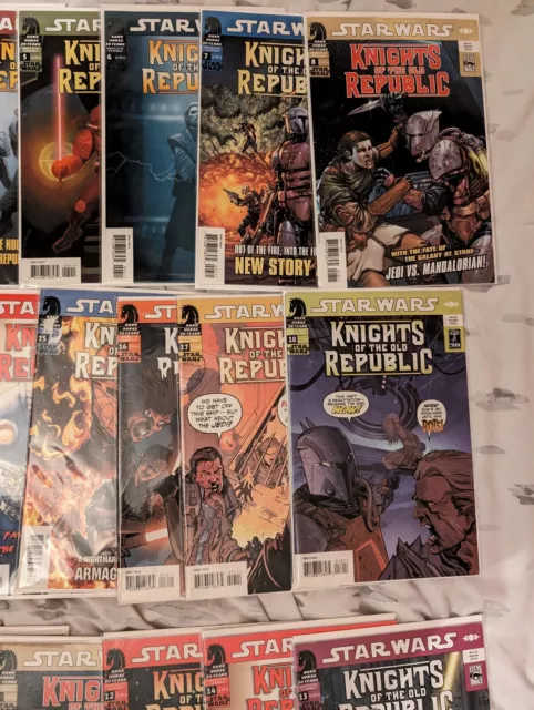 Star Wars Knights of the old republic Comic Lot. Bagged and Boarded. Key Issues 3