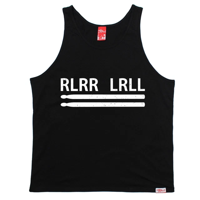 RLRR LRLL Drumsticks Uni Vest Band Drum Drummer Fashion Funny birthday gift