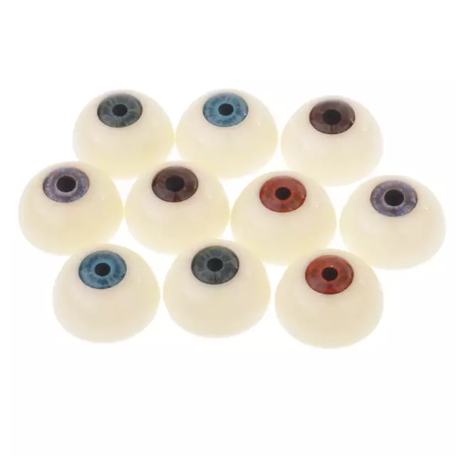 10pcs 30mm Plastic Hemisphere Eyes Eyeballs Accs For Doll Mask DIY Supply