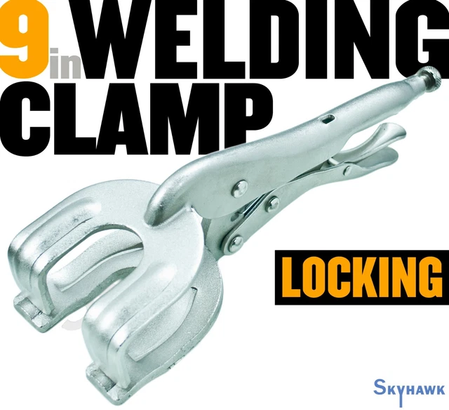 New 9" OFFSET LOCKING Sheet Metal Welding Clamp Pliers Quick-Action Release
