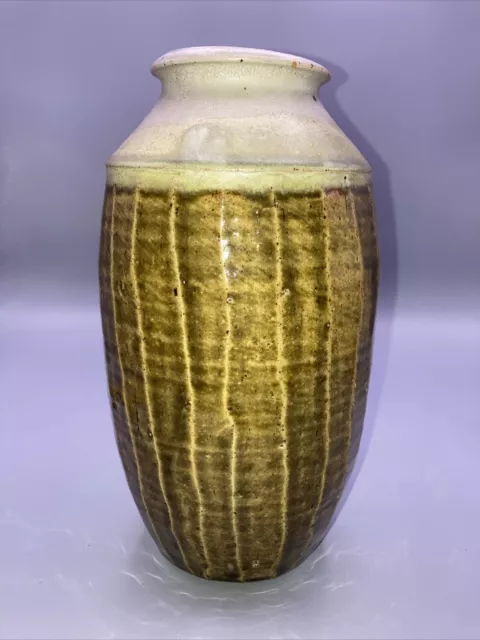 Vintage early  To mid century, clay pottery vase 3