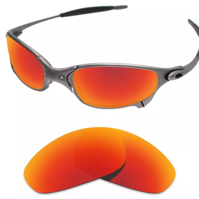 Tintart Polarized Replacement Lenses for-Oakley Juliet Sunglass Fire Red (STD)